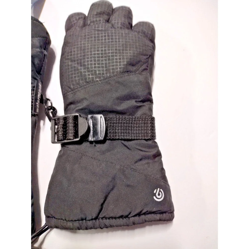 Champion Brand Black Gloves Size 4/7 Waterproof Ski Snow Cold Waether